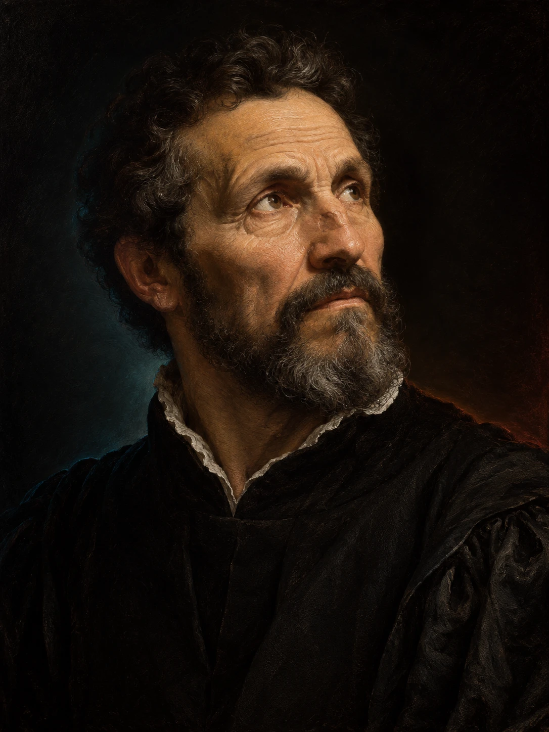 AI interpretation of Michelangelo